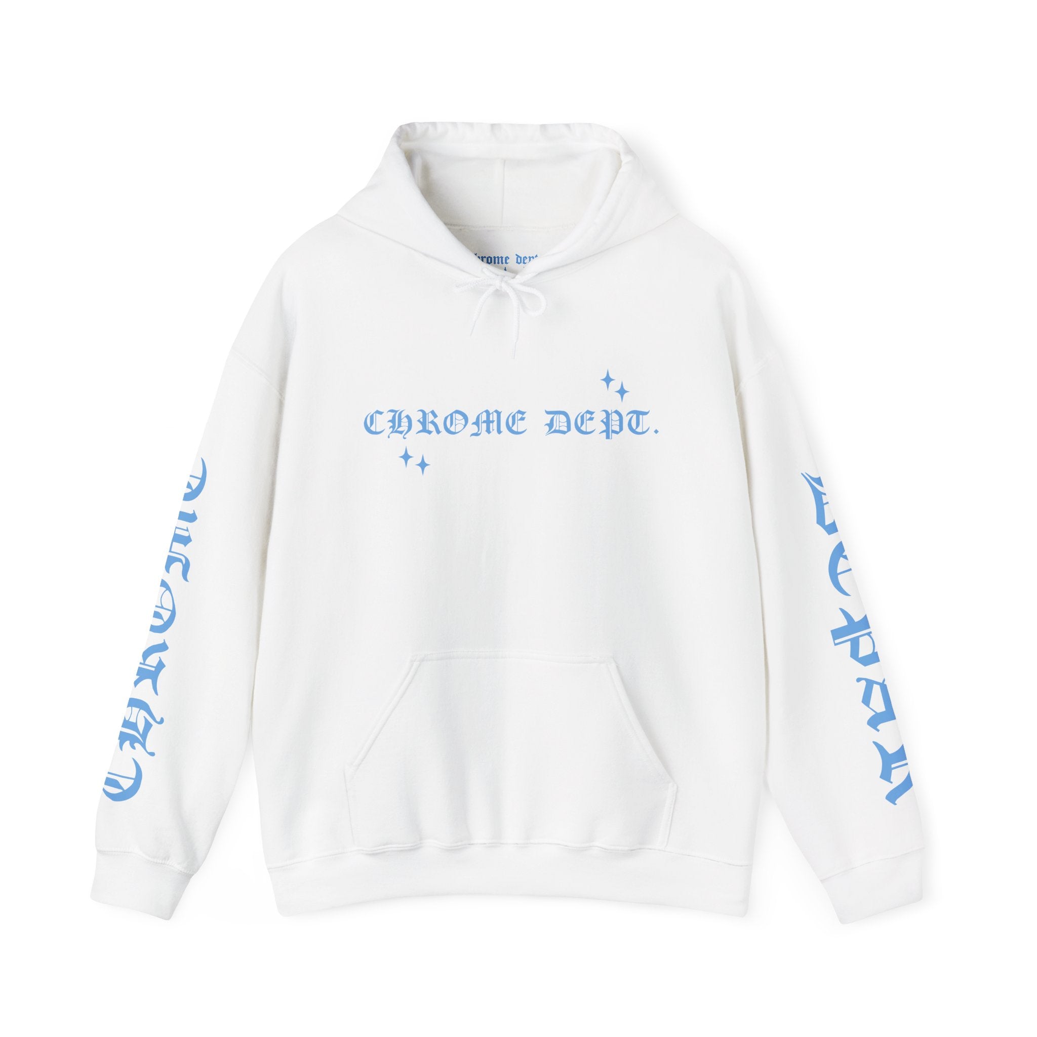 Chrome Dept. Hoodie — Pullover with Sleeve & Back Script