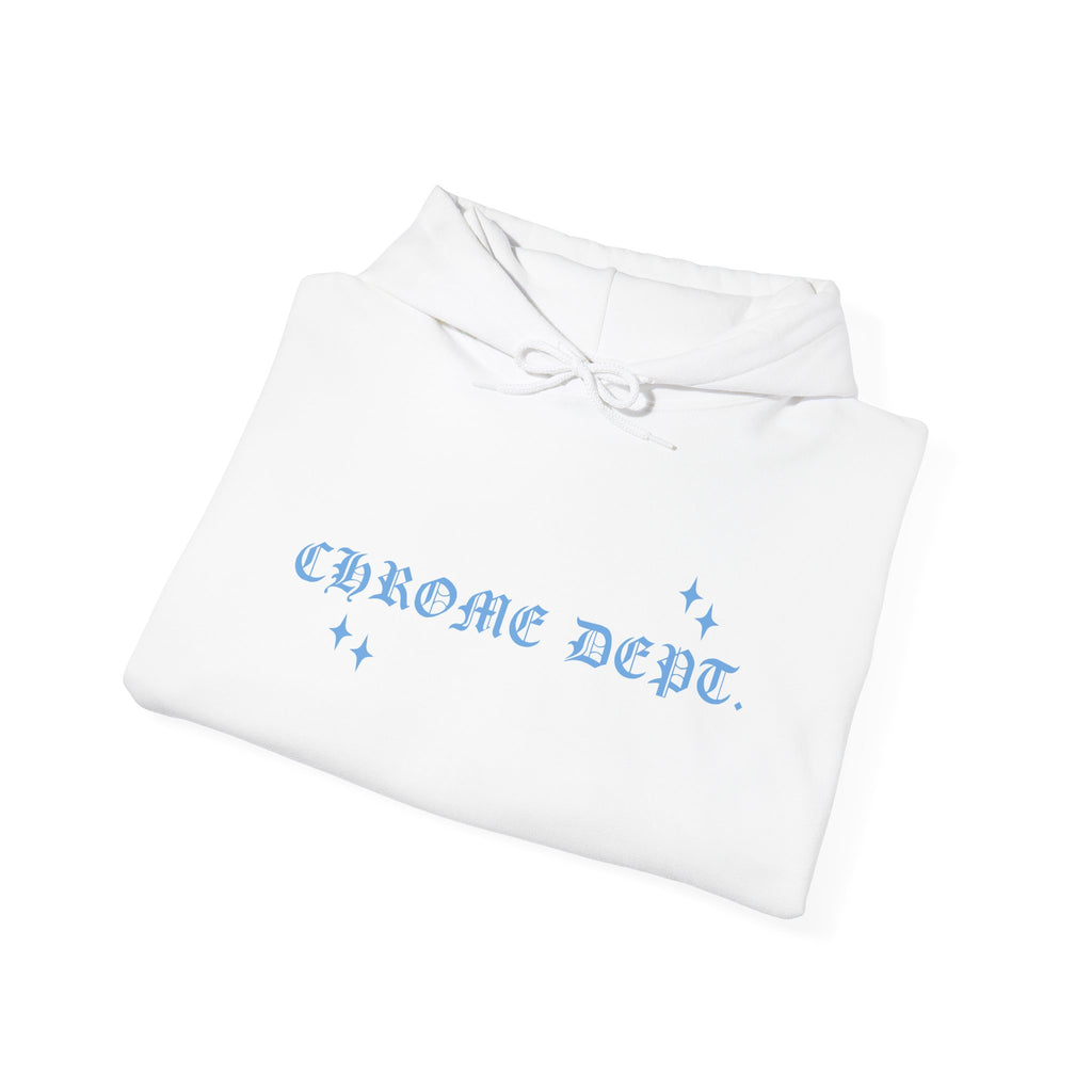 Chrome Dept. Hoodie — Pullover with Sleeve & Back Script