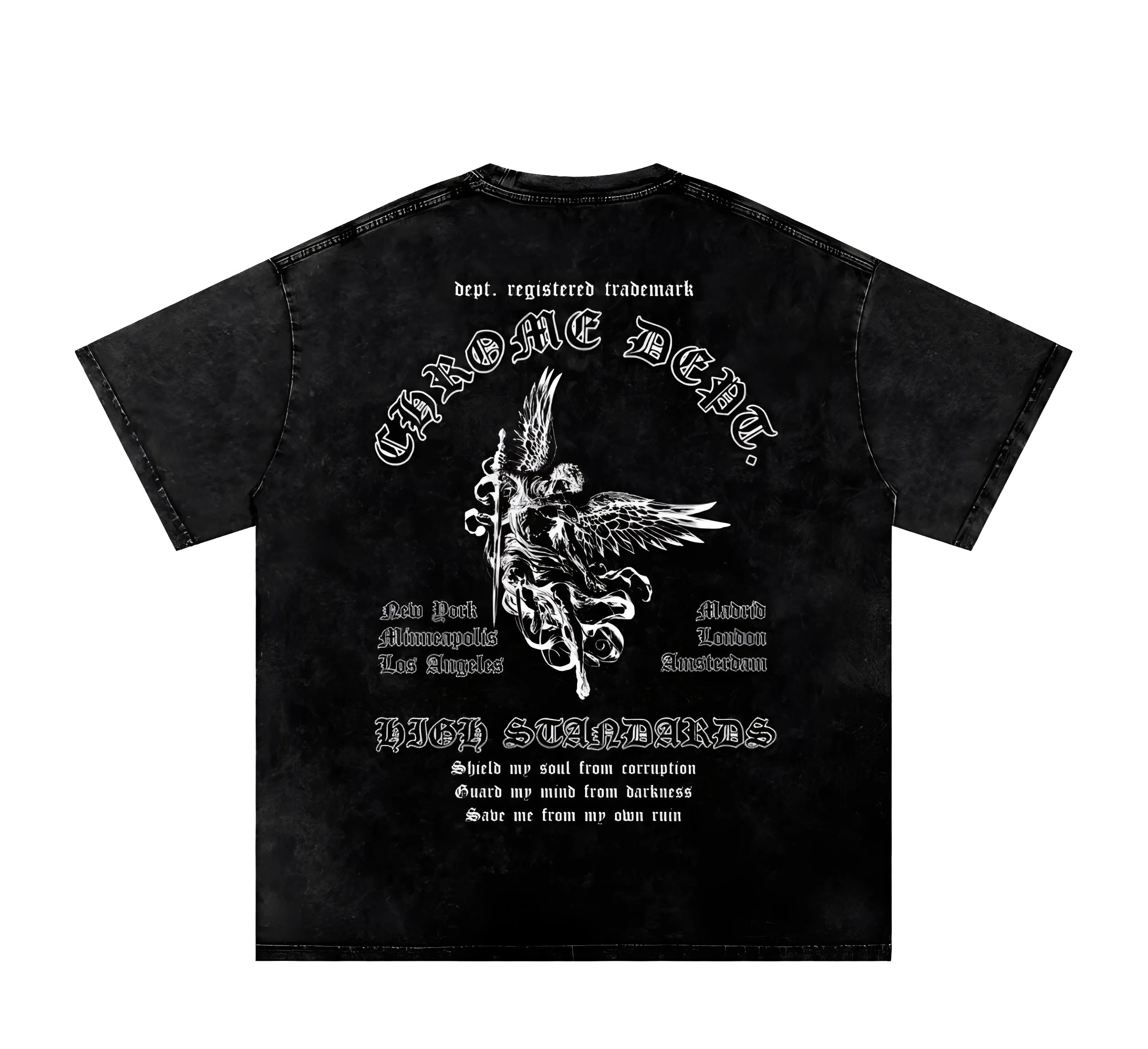 Dept. Trademark Graphic - Washed Oversized Cotton T-Shirt