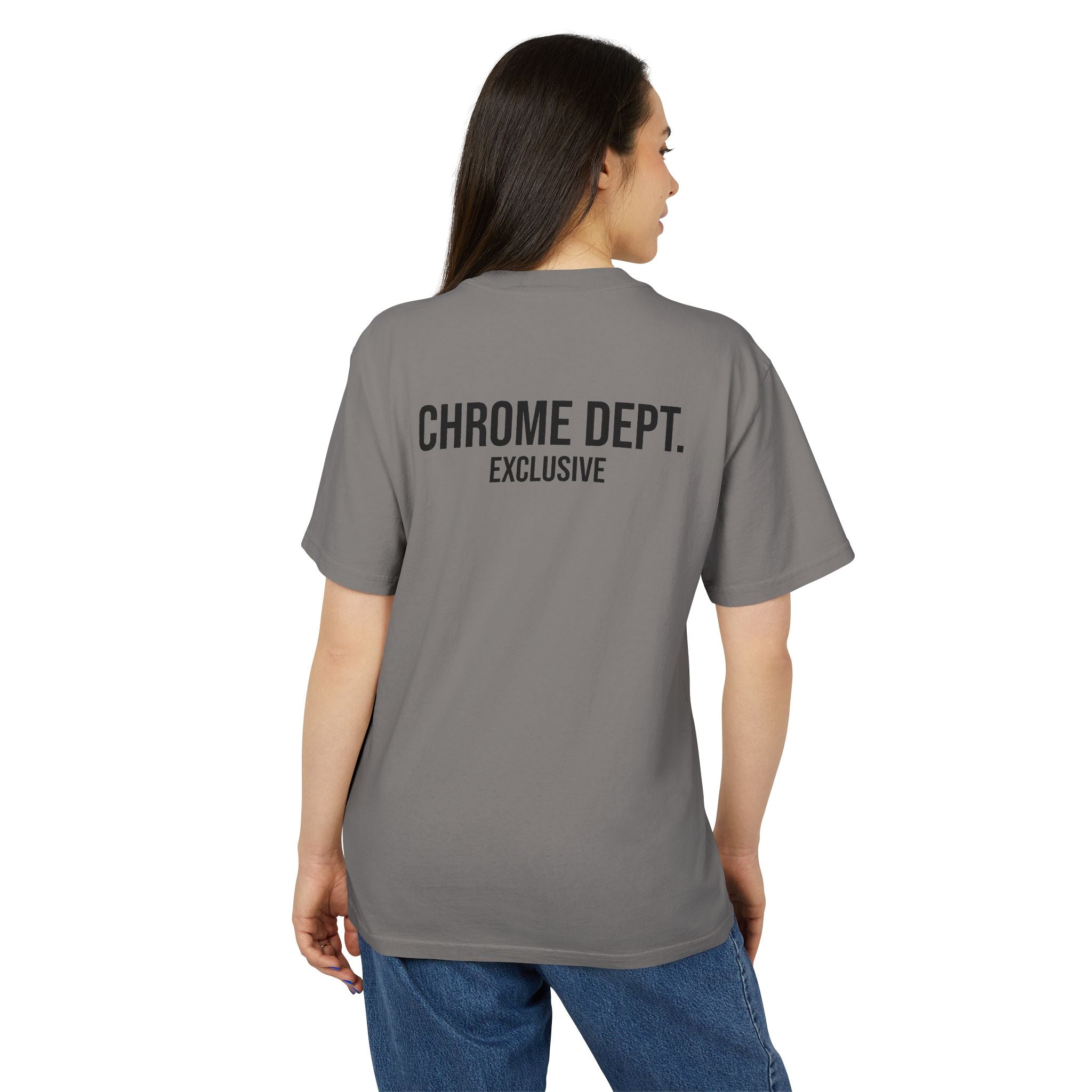 Chrome Dept. Graphic Tee — Distressed Logo Vintage-Style T-Shirt