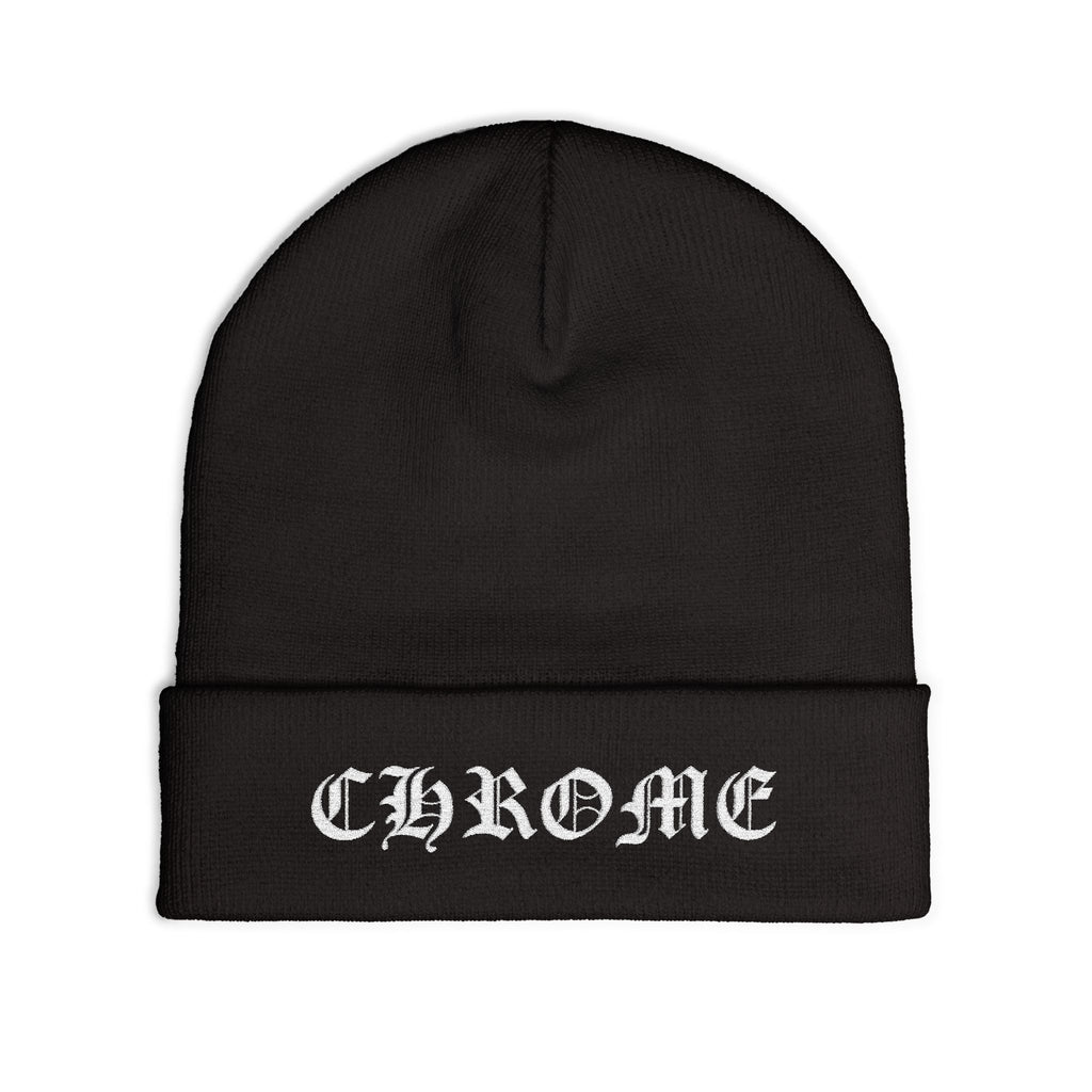 Embroidery CHROME Knit Beanie – Winter Hat