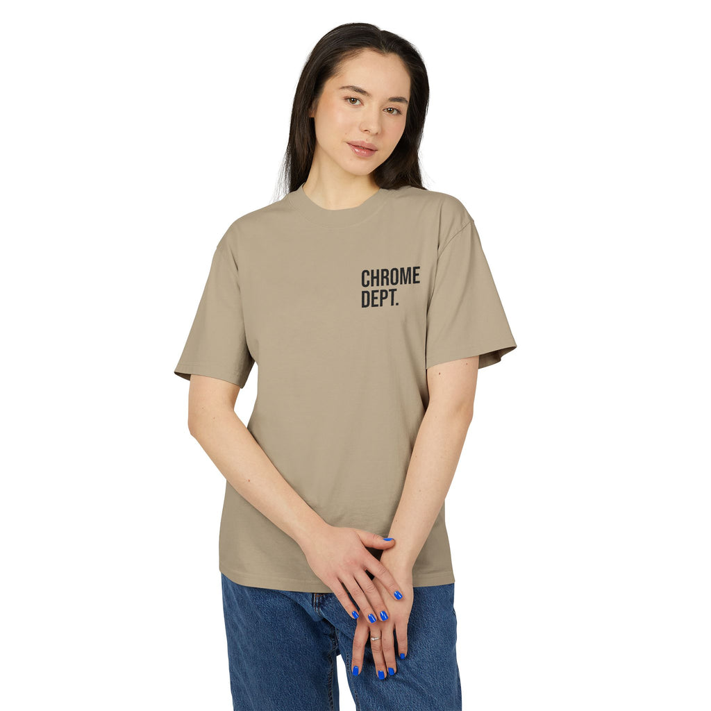 Chrome Dept. Graphic Tee — Distressed Logo Vintage-Style T-Shirt