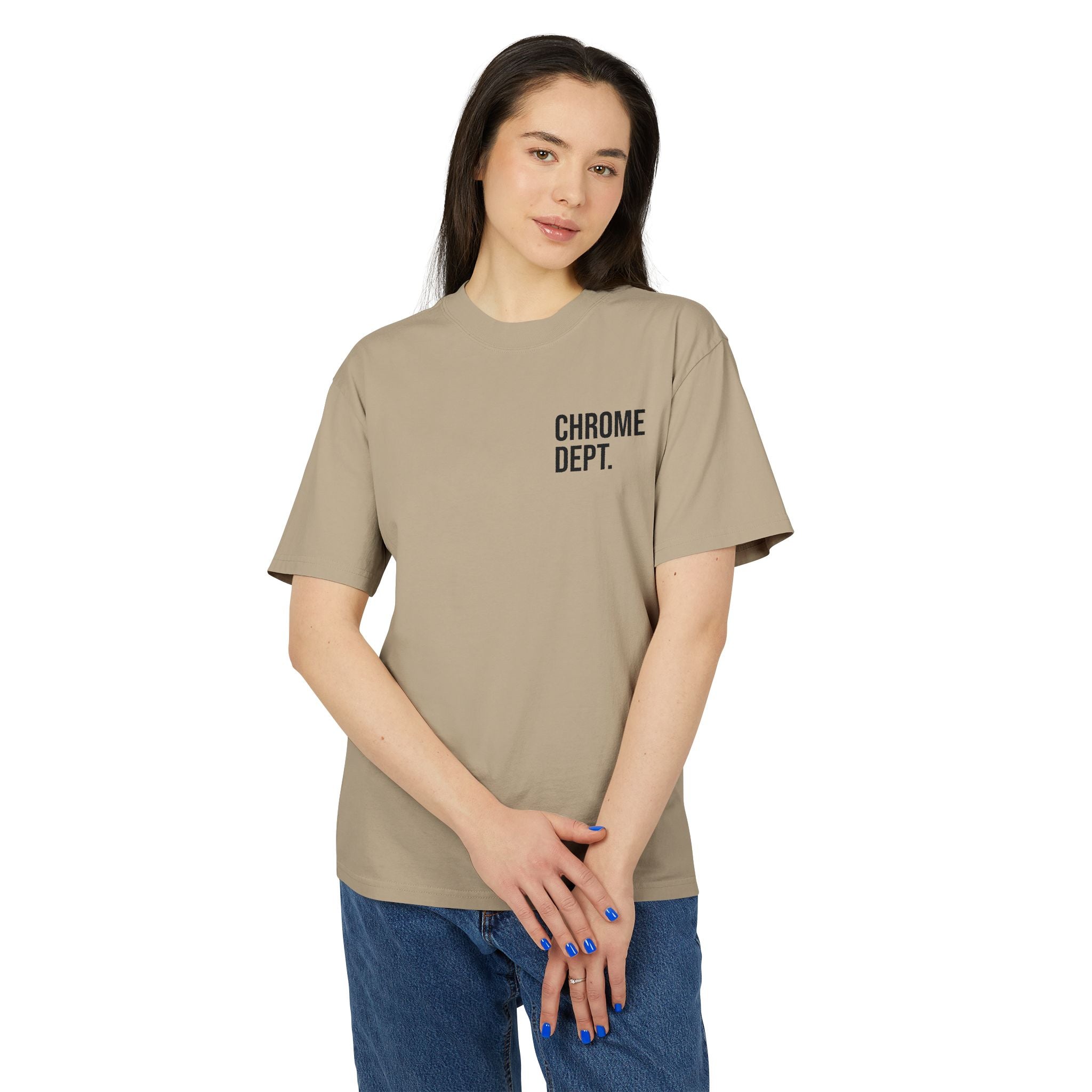 Chrome Dept. Graphic Tee — Distressed Logo Vintage-Style T-Shirt