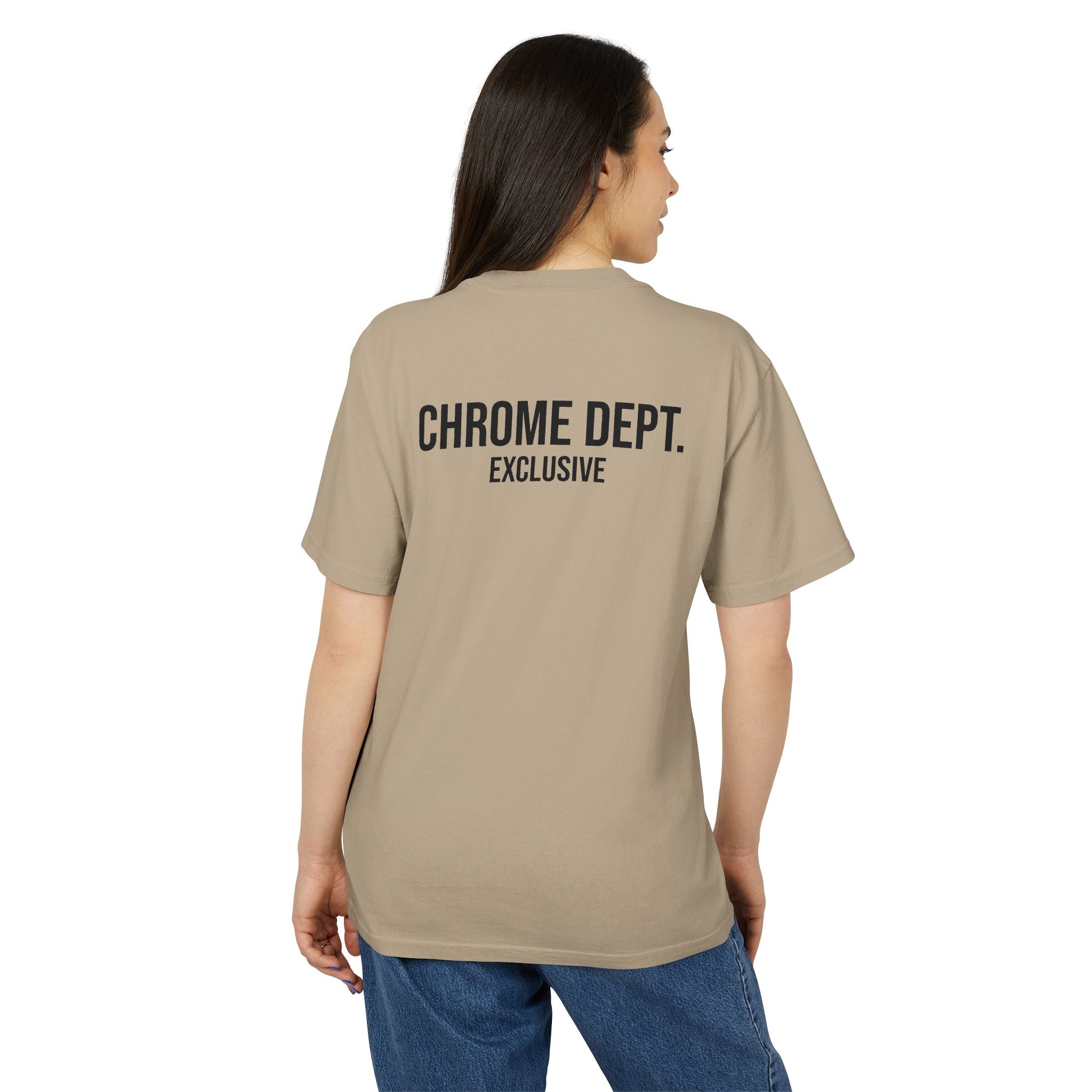 Chrome Dept. Graphic Tee — Distressed Logo Vintage-Style T-Shirt