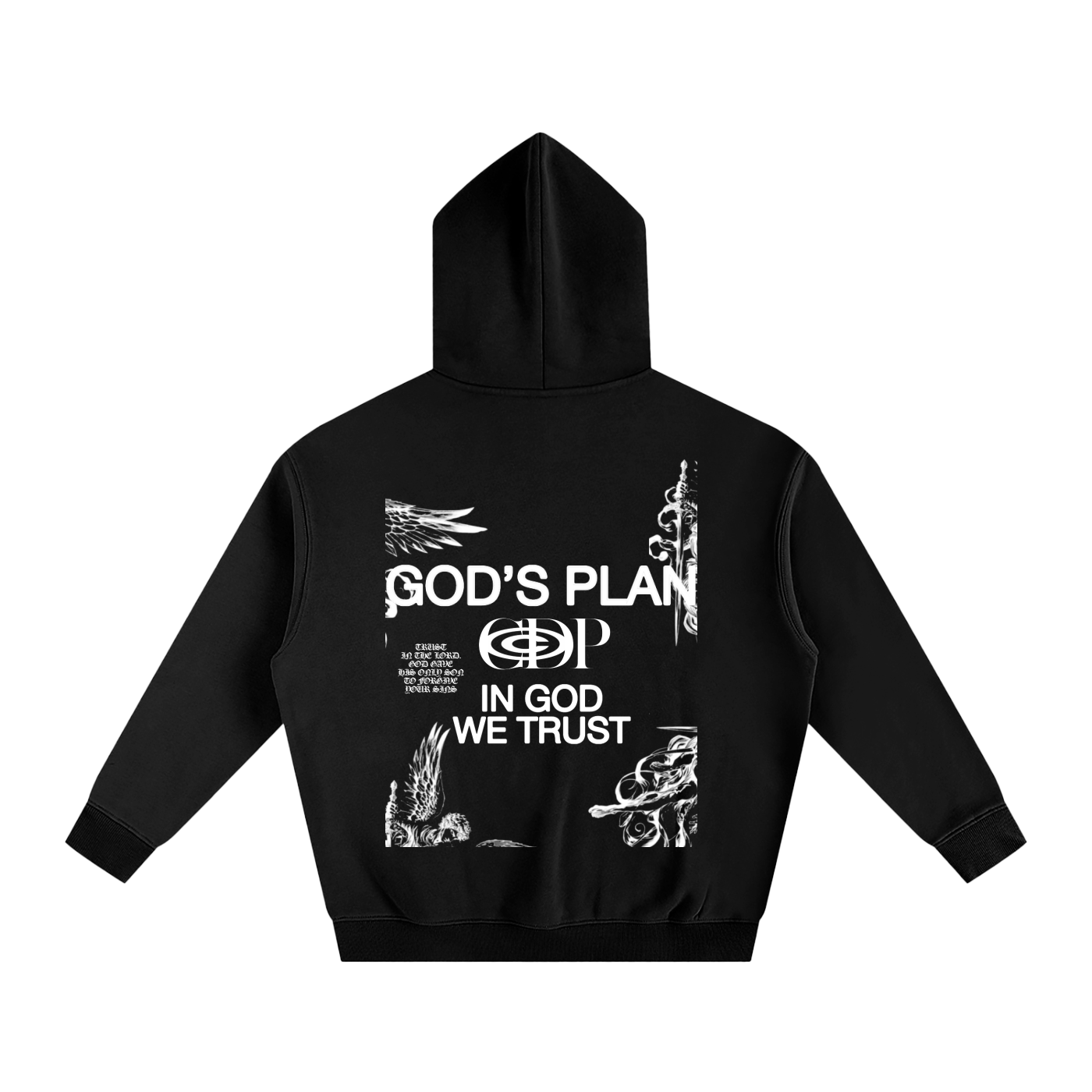 GOD'S PLAN Oversize Fleeced Hoodie