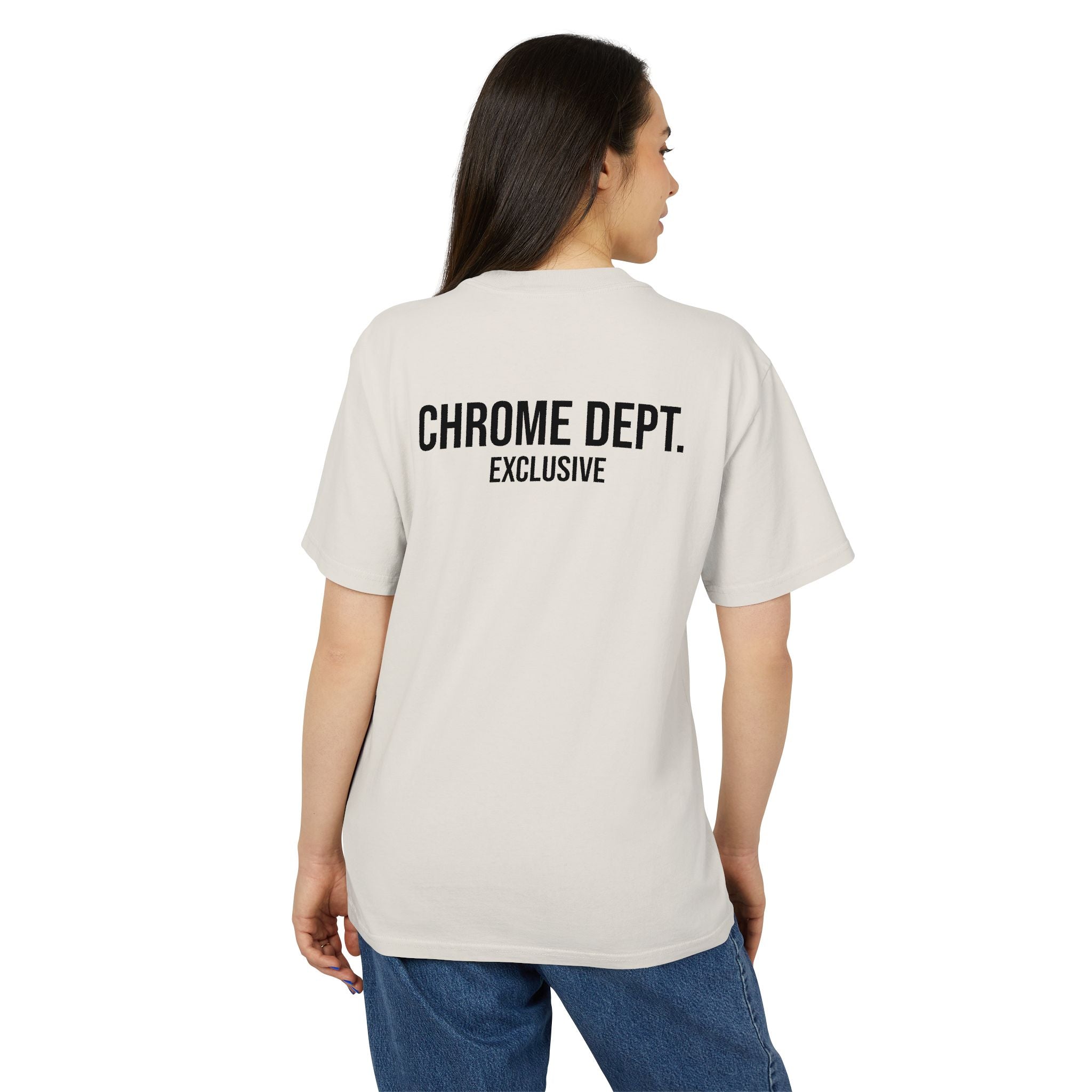Chrome Dept. Graphic Tee — Distressed Logo Vintage-Style T-Shirt
