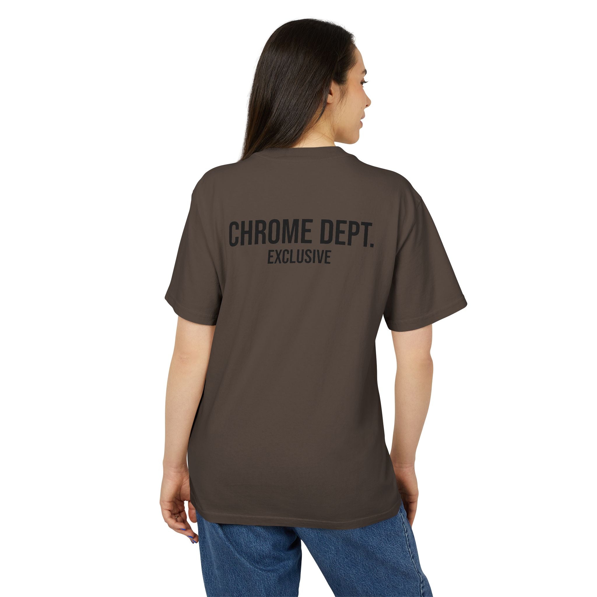 Chrome Dept. Graphic Tee — Distressed Logo Vintage-Style T-Shirt