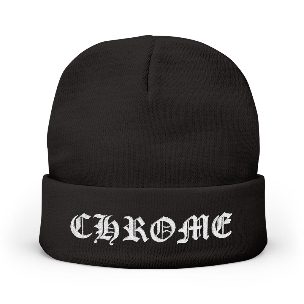 Embroidery CHROME Knit Beanie – Winter Hat