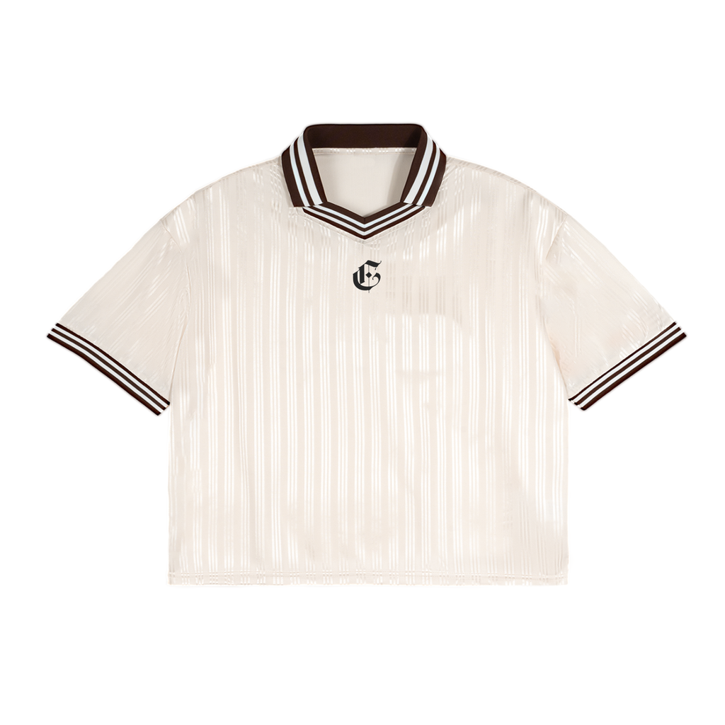 Dept. Contrast Stripes Polo Collar T-Shirt