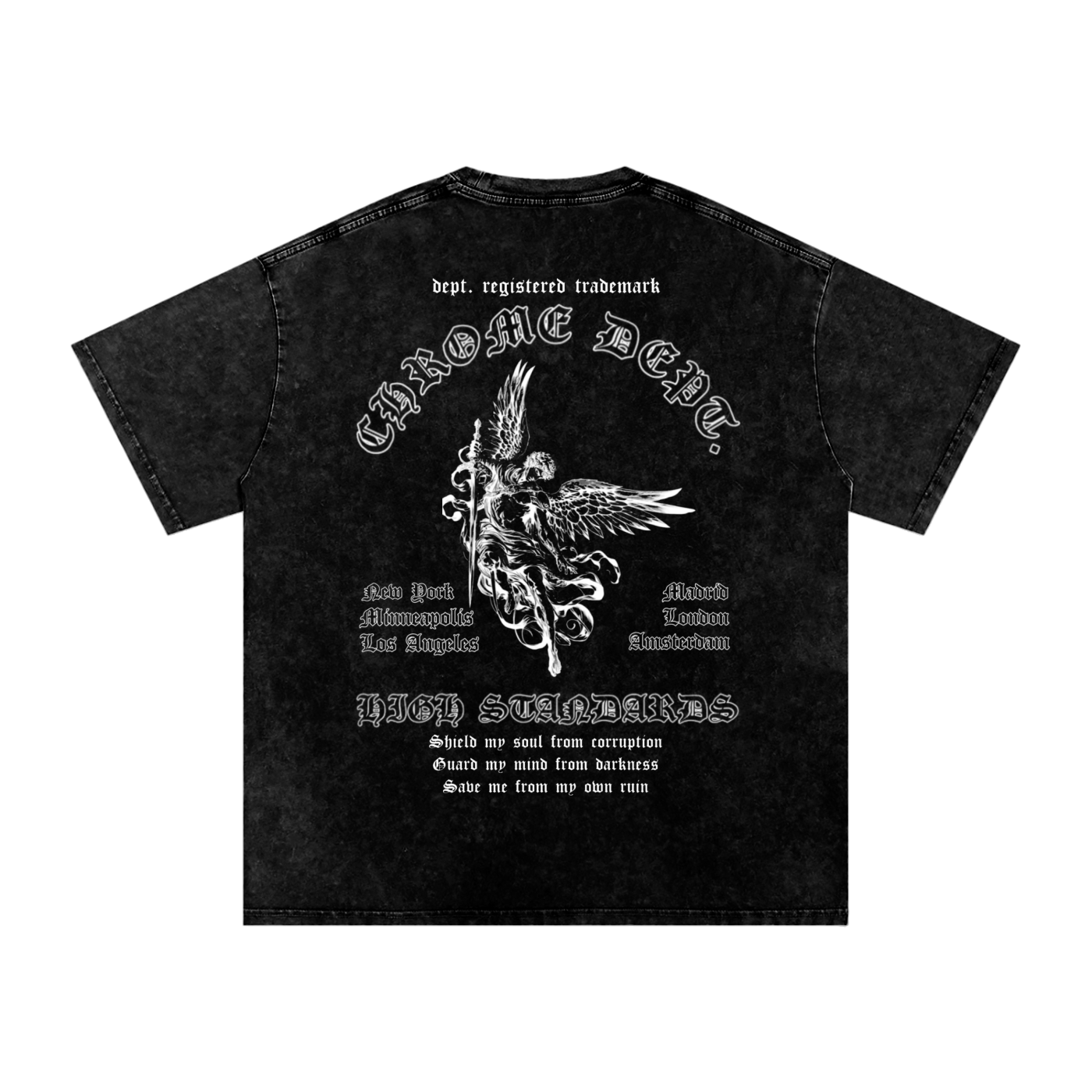 Dept. Trademark Graphic - Washed Oversized Cotton T-Shirt