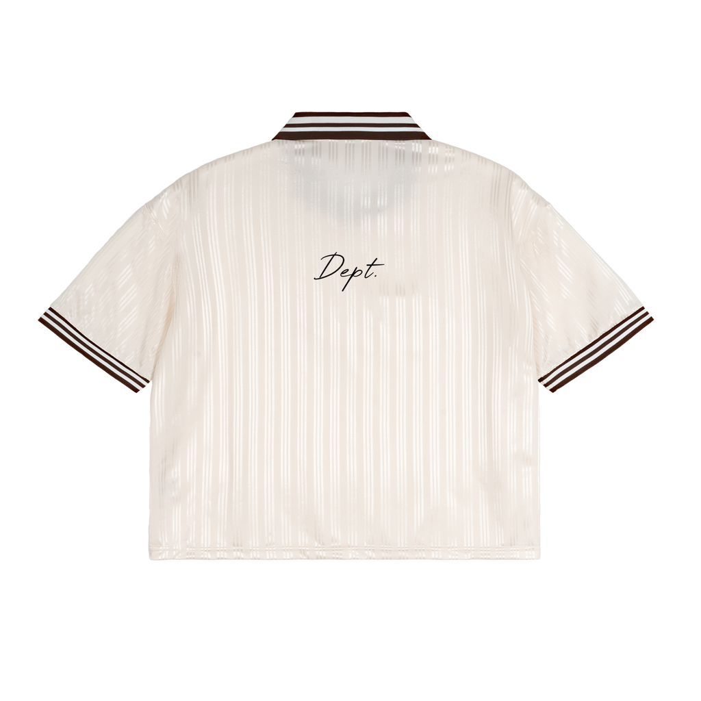 Dept. Contrast Stripes Polo Collar T-Shirt