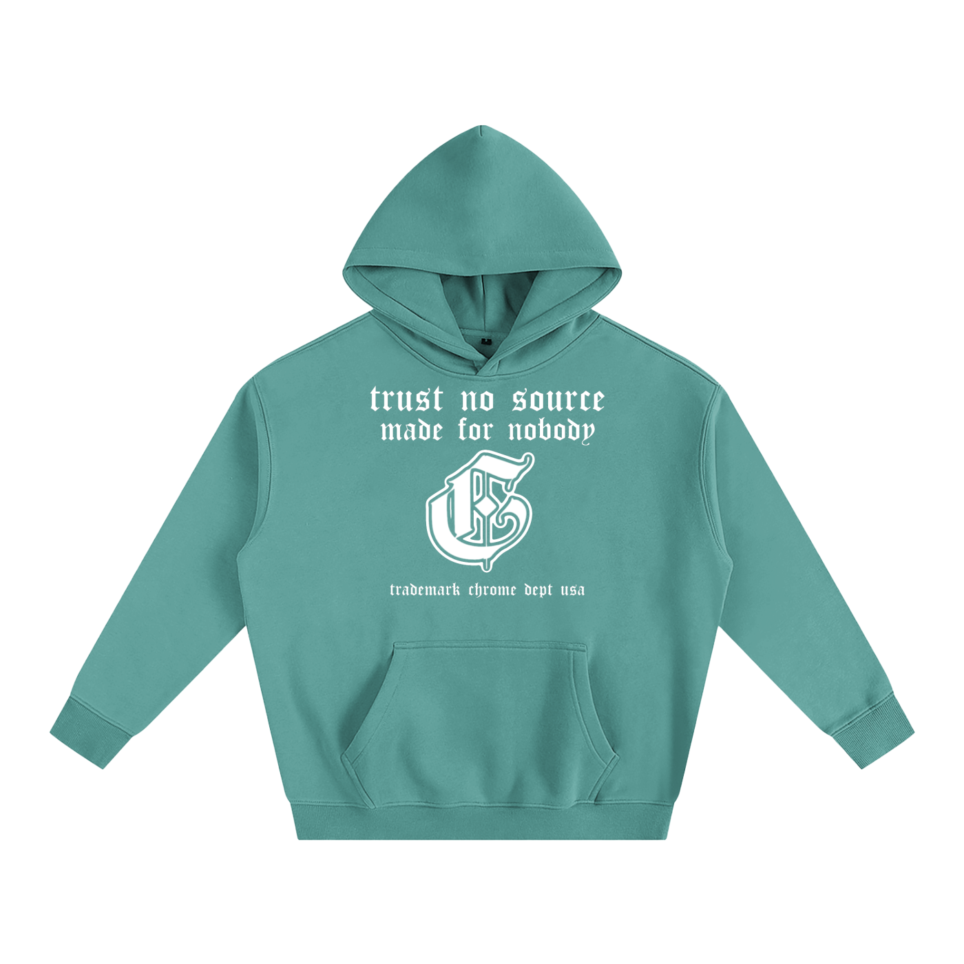 Trust no source - Oversize Cotton Hoodie