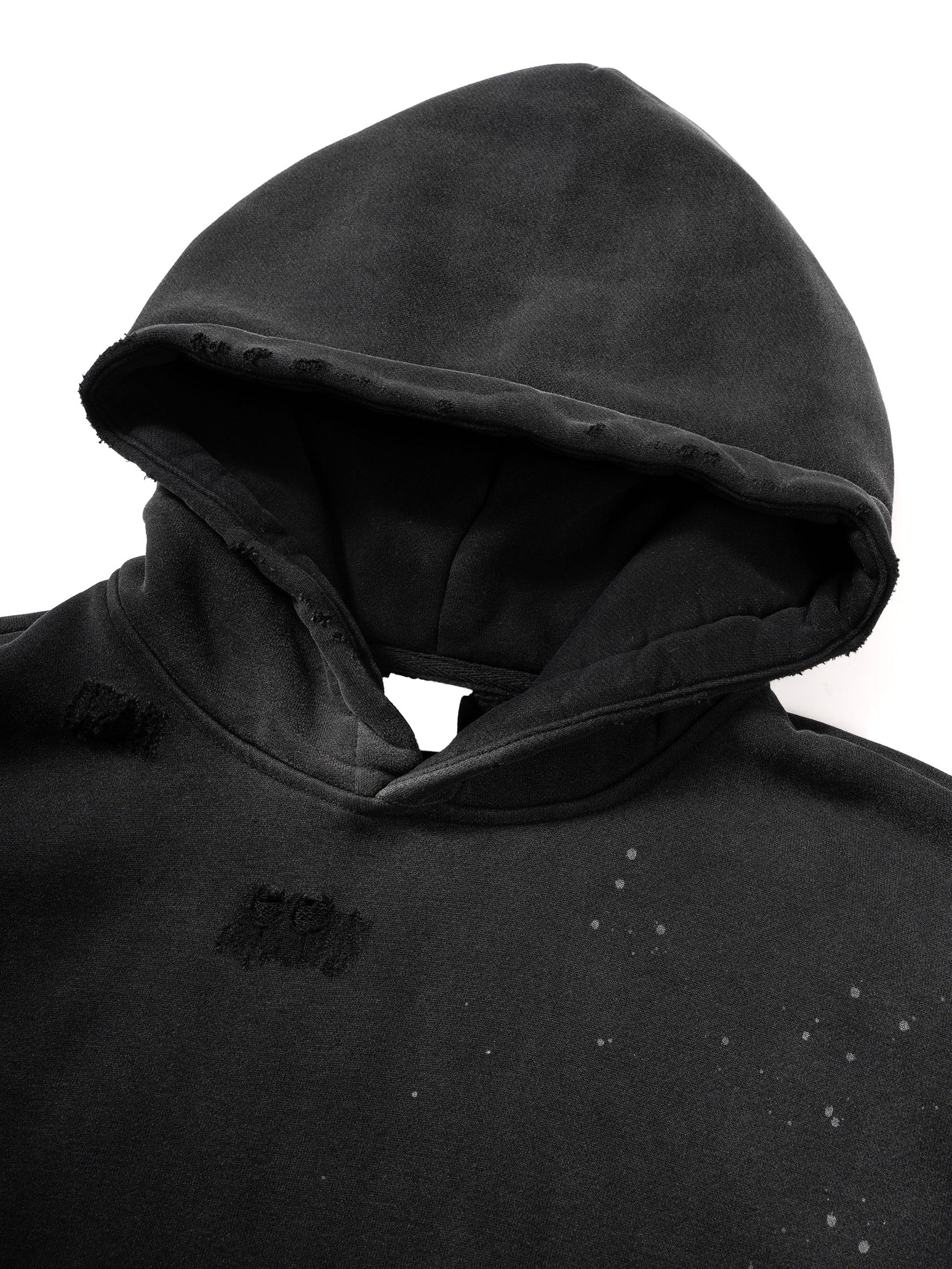 CHROME DEPT. Vintage Washed Frayed Hoodie