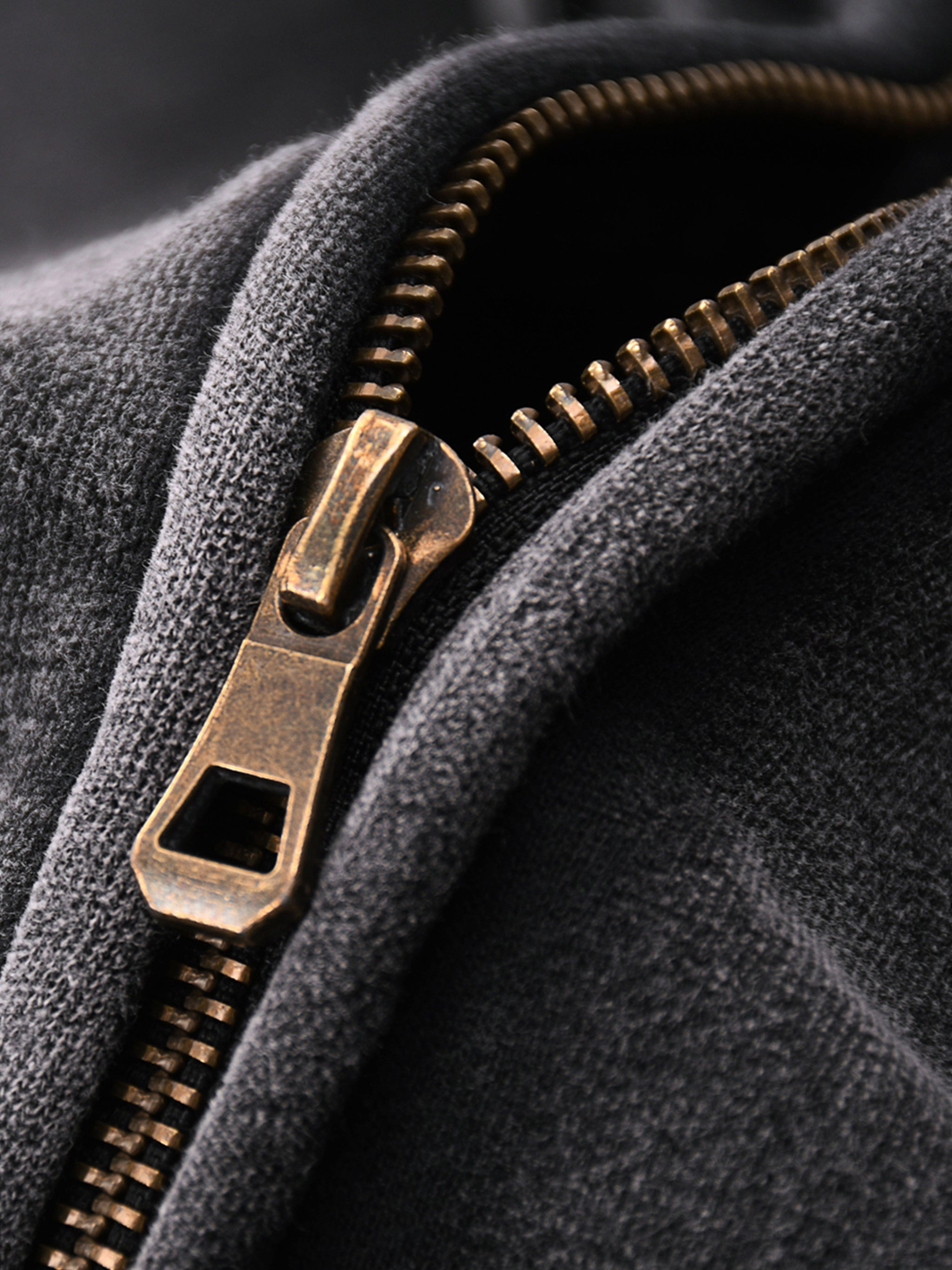 Dual-Zip Boxy Heavy Hoodie