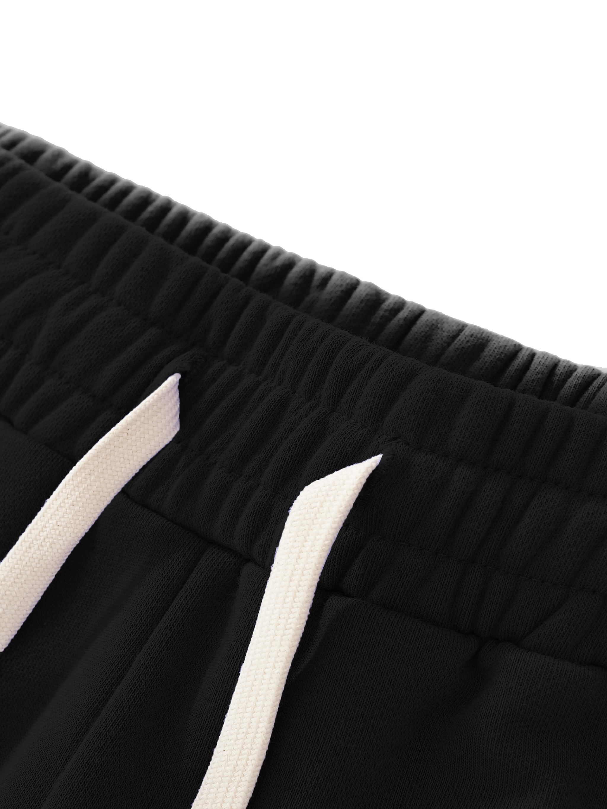 C. Sun Fade Raw Edge Cotton Shorts